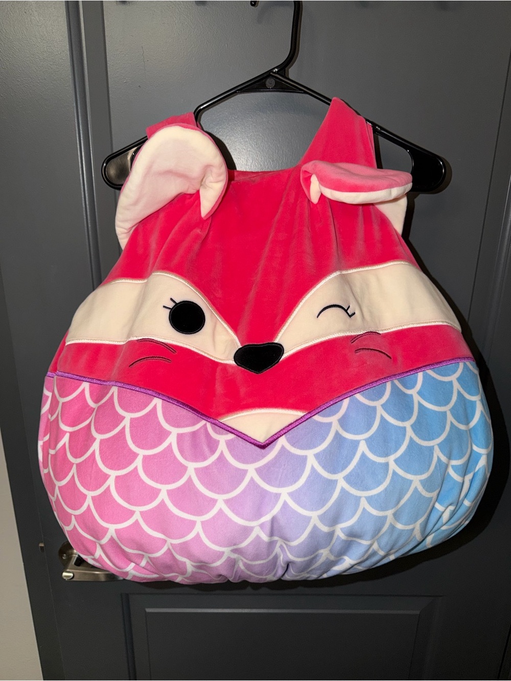 Squishmallows Fifi Mermaid Fox Plush Kids Halloween Costume Pink Blue
